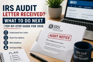 IRS Audit Letter Received? What to Do Next (Step-by-Step Guide for 2026)