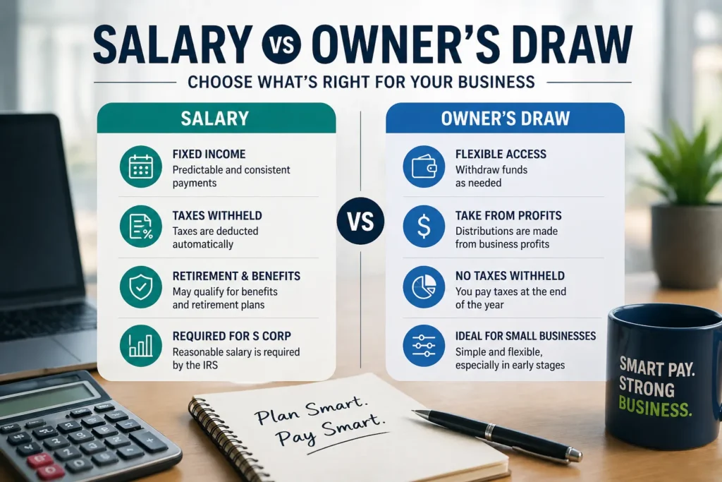 owner’s draw vs salary