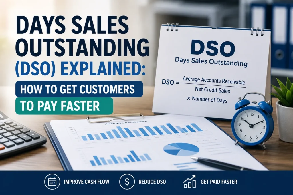 Days Sales Outstanding (DSO) formula and cash flow