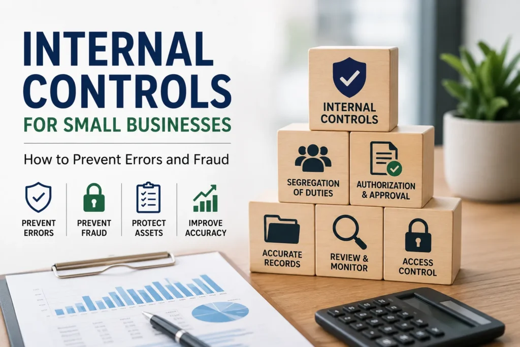 Internal controls for small businesses to prevent errors and fraud